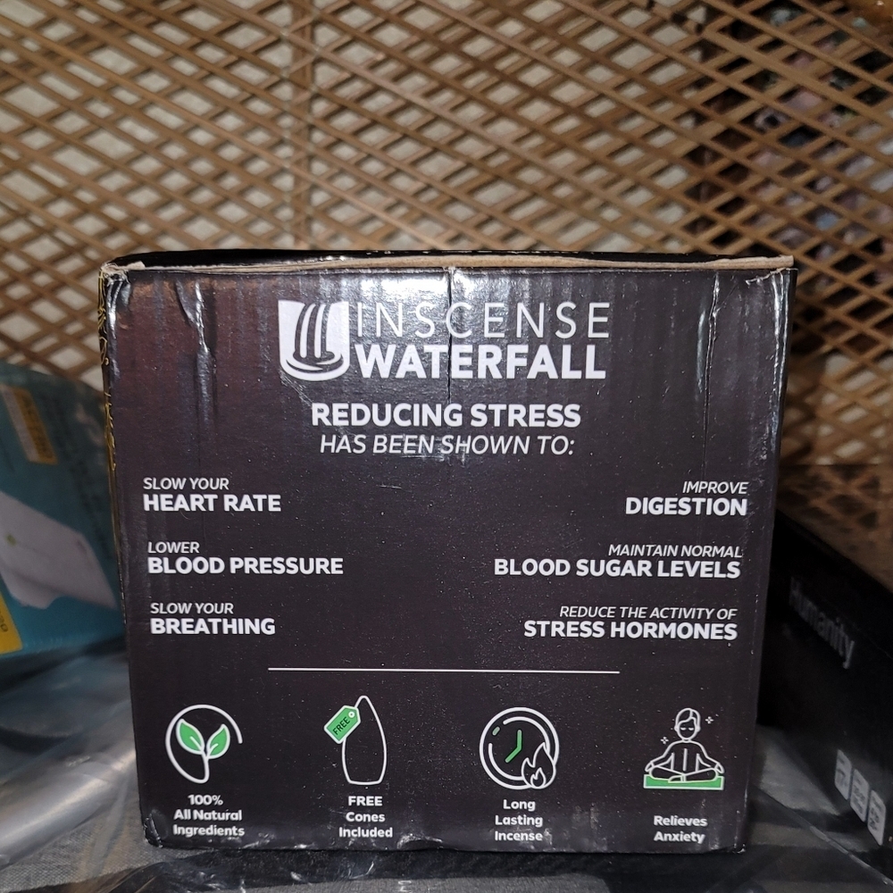 NIB Handcrafted Incense Waterfall Aromatherapy Reduce Stress & Anxiety - Picture 5 of 5